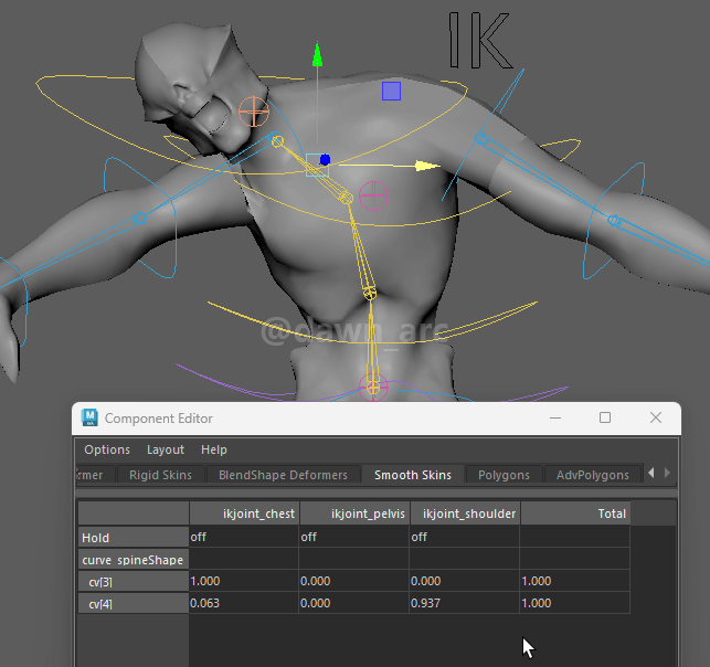[Maya]Rigging 10 - Spine IK